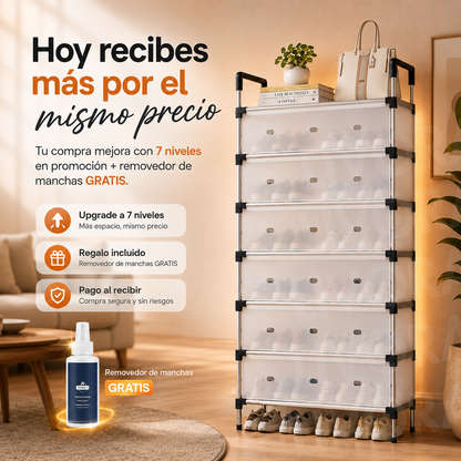 ZAPATERA DOBLE 7 NIVELES + REGALOS