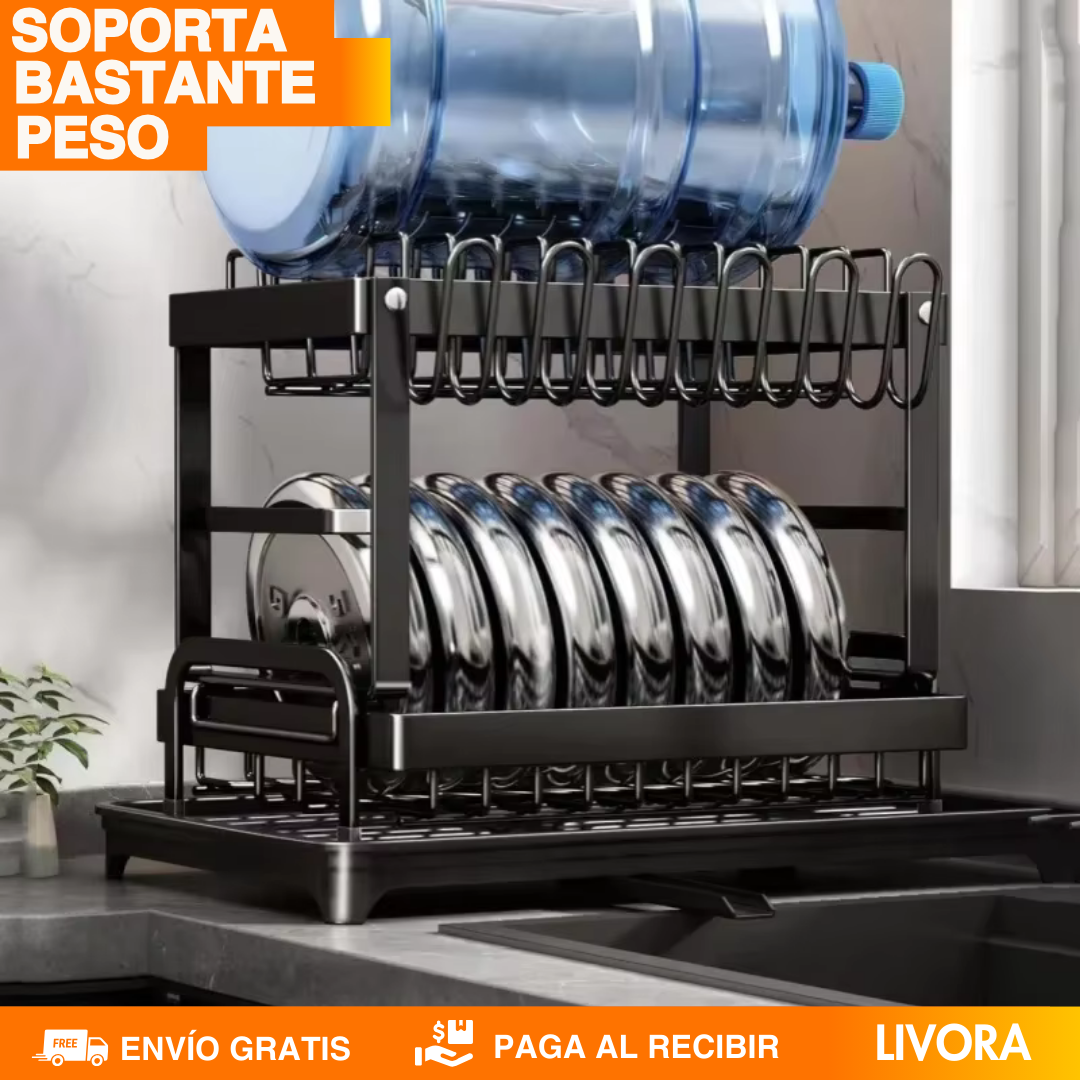 ORGANIZADOR DE PLATOS 2 NIVELES - PREMIUM