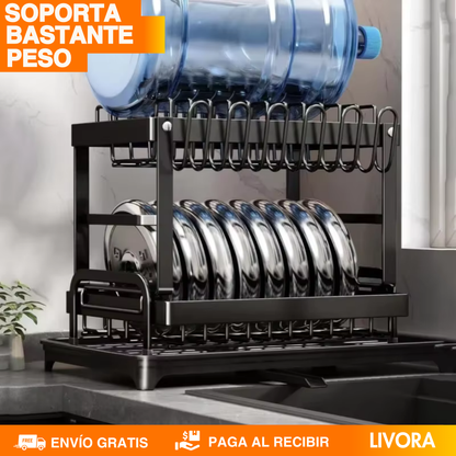 ORGANIZADOR DE PLATOS 2 NIVELES - PREMIUM