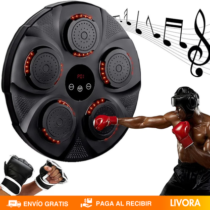 Maquina de Boxeo Bluetooth + Guantes l Calidad Premium